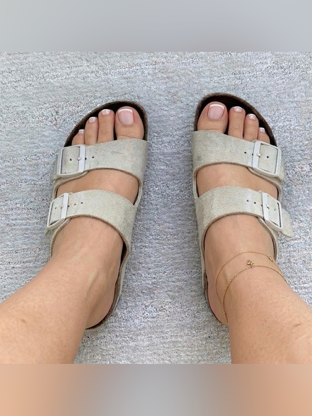 Beige Birkenstock Arizona Women’s Sandals